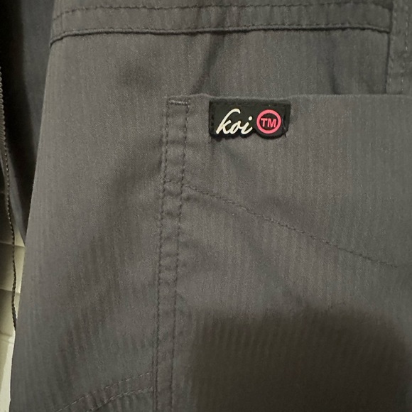 Koi Lite XS Petite Slim Fit Scrub Pants Gray - Picture 6 of 6